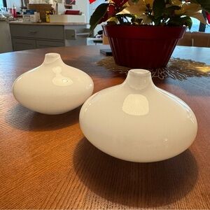 Ikea White Scandinavian Minimalist Design Vases by Johanna Jelinek Salong